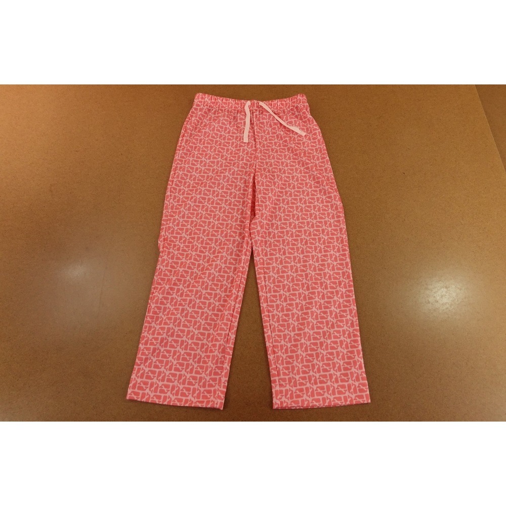 Vineyard Vines Girls Size 6 Pink Whale‎ Print Drawstring Pajama Pant New
